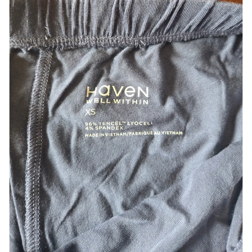 Haven Well Within Blue Tencel Pajama Shorts Womens XS Drawstring New